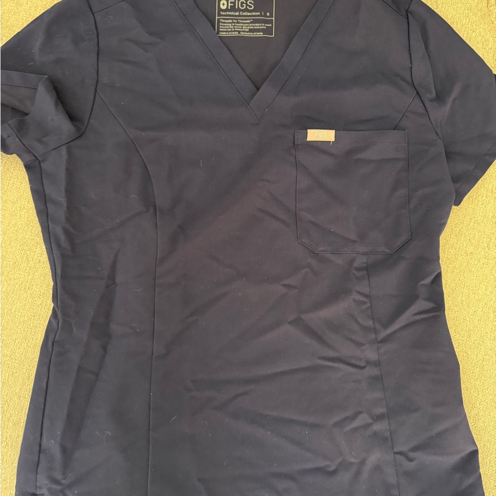 Figs Technical Collection Dark Blue Scrub Top